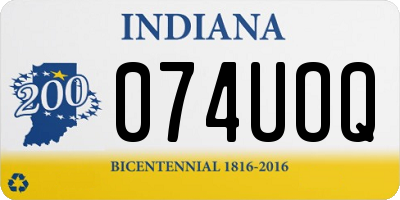 IN license plate 074UOQ