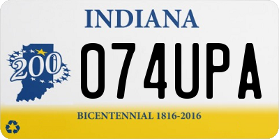 IN license plate 074UPA