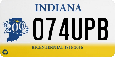 IN license plate 074UPB