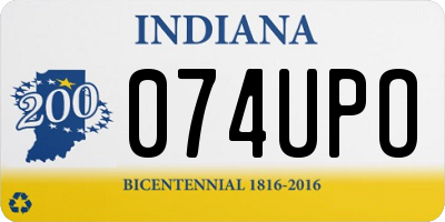 IN license plate 074UPO
