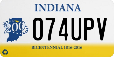 IN license plate 074UPV