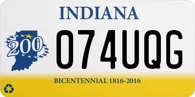 IN license plate 074UQG