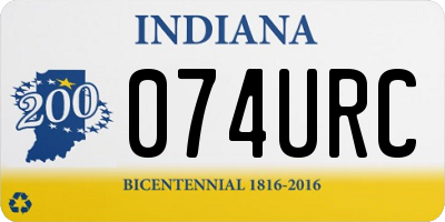 IN license plate 074URC