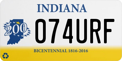IN license plate 074URF