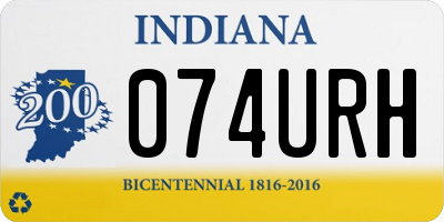 IN license plate 074URH