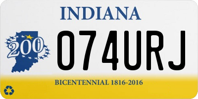 IN license plate 074URJ