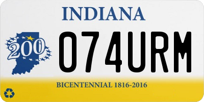 IN license plate 074URM