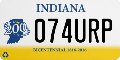 IN license plate 074URP