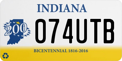 IN license plate 074UTB
