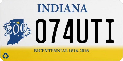 IN license plate 074UTI