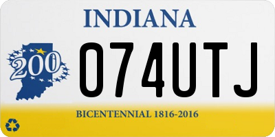 IN license plate 074UTJ