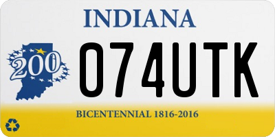 IN license plate 074UTK