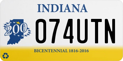 IN license plate 074UTN