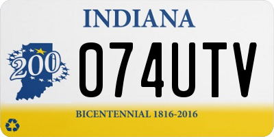 IN license plate 074UTV