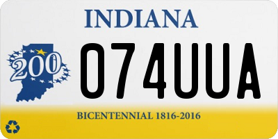 IN license plate 074UUA