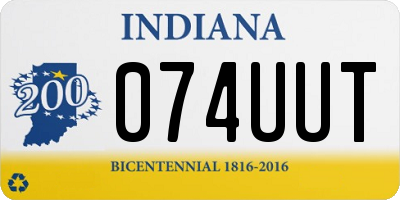 IN license plate 074UUT