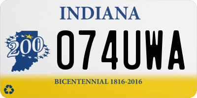 IN license plate 074UWA