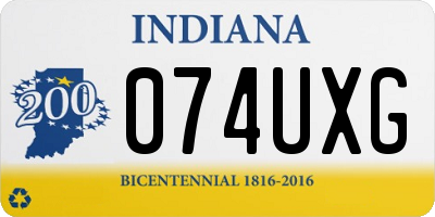 IN license plate 074UXG