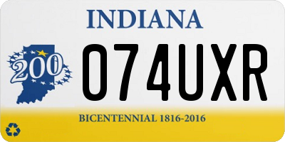 IN license plate 074UXR