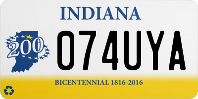 IN license plate 074UYA