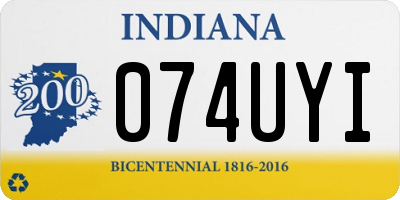 IN license plate 074UYI