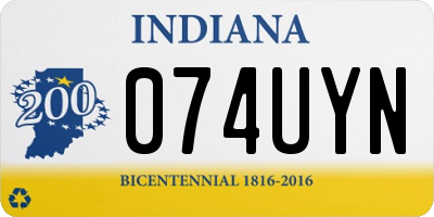 IN license plate 074UYN