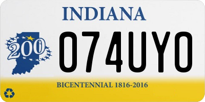 IN license plate 074UYO