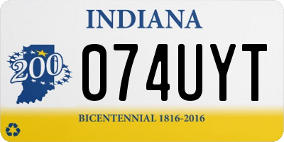 IN license plate 074UYT