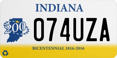 IN license plate 074UZA