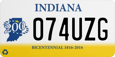 IN license plate 074UZG