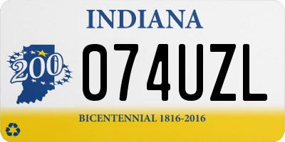 IN license plate 074UZL