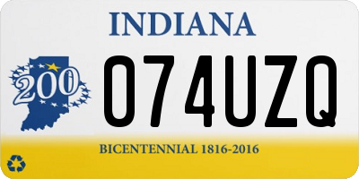IN license plate 074UZQ