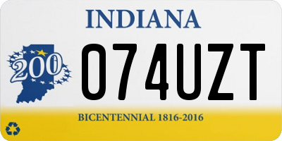 IN license plate 074UZT