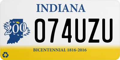 IN license plate 074UZU