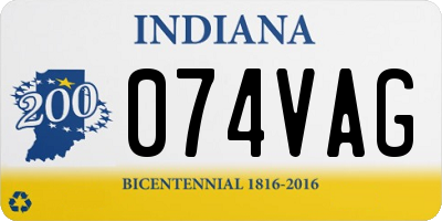 IN license plate 074VAG