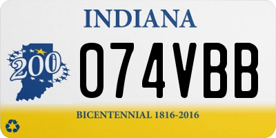 IN license plate 074VBB