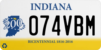 IN license plate 074VBM