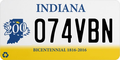 IN license plate 074VBN