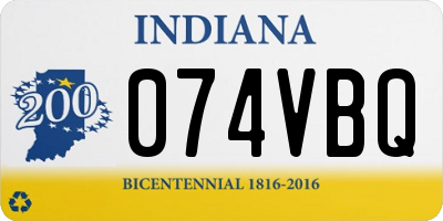 IN license plate 074VBQ