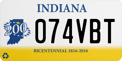 IN license plate 074VBT