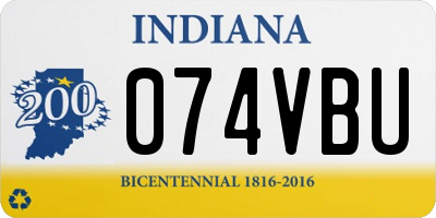 IN license plate 074VBU