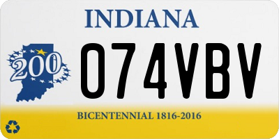 IN license plate 074VBV