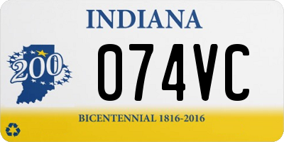 IN license plate 074VC