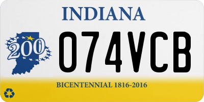 IN license plate 074VCB