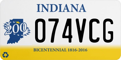 IN license plate 074VCG