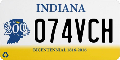 IN license plate 074VCH