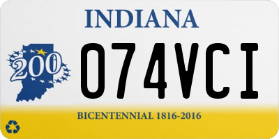 IN license plate 074VCI