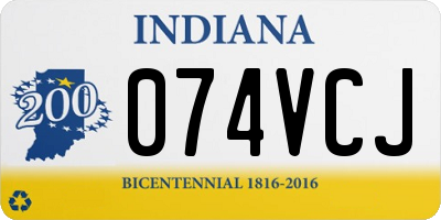 IN license plate 074VCJ
