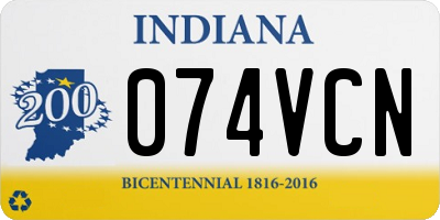 IN license plate 074VCN