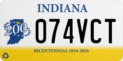 IN license plate 074VCT